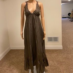 Bebe brown maxi dress